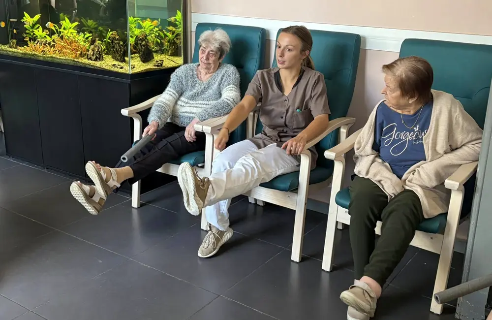 Exercices de mobilité au Manoir Notre Dame