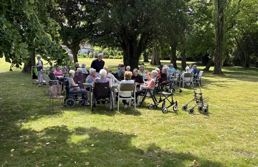 Un cadre verdoyant au Manoir Notre Dame